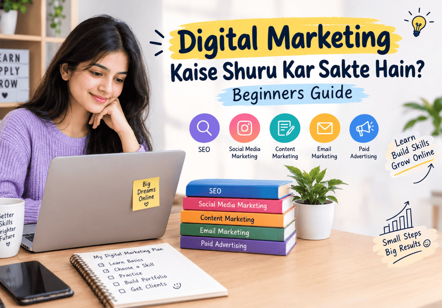 Digital Marketing Kaise Shuru Kar Sakte Hain in 2026?